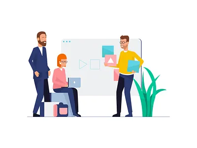 Teamwork & Startup Illustrations III after effects animation design illustration motion motiongraphics ui8 vector