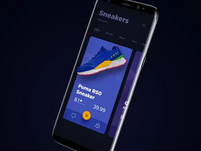 Sneaker AR App Concept 3d ai animation app ar camera dark design interaction mobile motion share shopping snapshot sneaker try ui ux vietnam