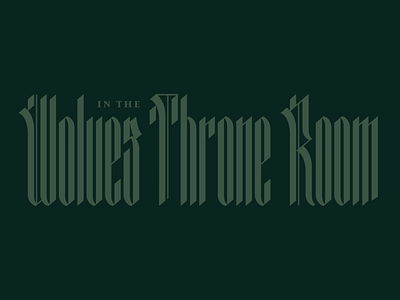 Wolves in the Throne Room after effects animated black metal blackletter game of thrones medieval motion particular trapcode typography write on