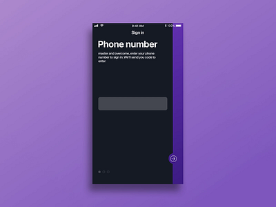 Swipe to sign in animation app app animation branding code dark app esport game app log in principle sign in