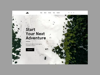 Adventure adventure animation beach black blog clean design e commerce eshop minimal product redesign shop shopify travel ui ux vacation web white