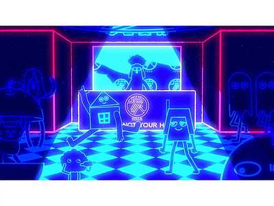 CLUB IS NOT YOUR HOME 2d after effects animation character design illustration motiongraphics vector