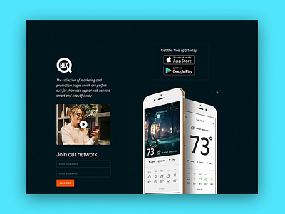 App Landing Page agency app bootstrap corporate creative dark html template landingpage minimal multipurpose template one page portfolio responsive ui ui design ux web web design web ui website
