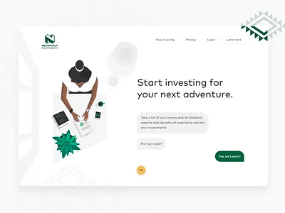 Robo-Advisor financial platform after effect animation chat bot finance website