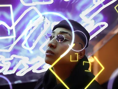 Future Portraits #1 - Félix Gil 🌹 3d 3d art animation barcelona designer felix gil felix gil style future future portraits glow glowing hologram holography motion graphics photography portrait spain