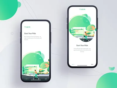 Onboarding animation animatio app illustraion mobile onboarding ride scooter ui ui ux user interface ux web