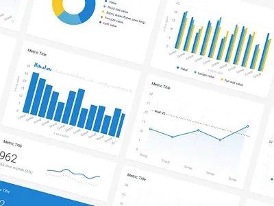 Numetric's New Metrics 😏 analytics bar chart bi card chart colors dashboard data graphs kpi line chart metric numetric pie chart