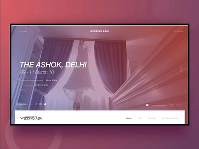 A Wedding Website animation blog bride groom marriage ring ui ux wedding