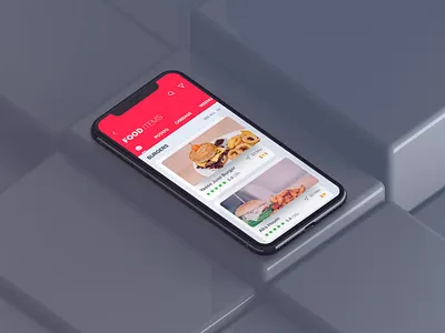 3D Swiping Idea For Food App ae animation app booking delivery filter food hotel map prototype resturant ride