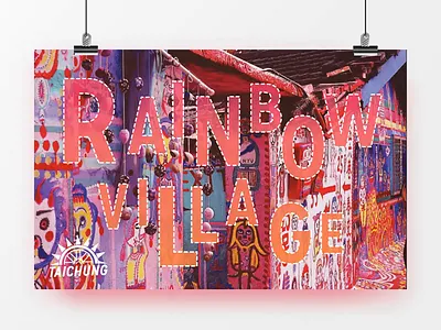 Taichung Posters animation branding colorful design illustration location poster poster art taiwan travel typography