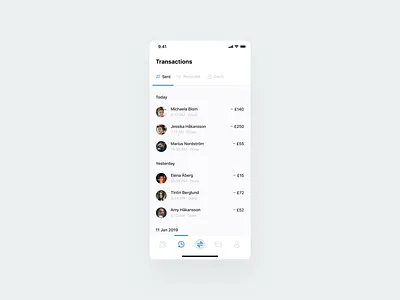 Swap – react to transactions! 😋 alert animation app fintech graph ios login minimal mobile motion send transactions transfer ui ux