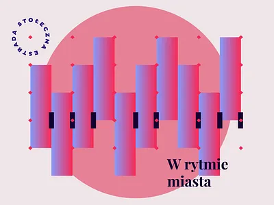 Estrada | illustration animation branding branding identity design gradient gradient design graphic design heart heart beat illustration intro intro screen pink podpunkt poland typography vector warsaw web design website