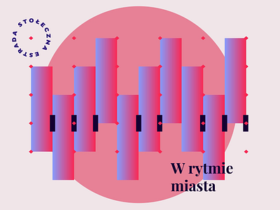 Estrada | illustration animation branding branding identity design gradient gradient design graphic design heart heart beat illustration intro intro screen pink podpunkt poland typography vector warsaw web design website