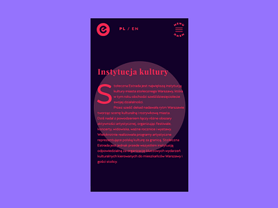 Estrada | responsive web design animation app branding identity design graphic design illustration illustrations podpunkt poland responsive softwarehouse typography ui uidesign ux vector warsaw web web design website