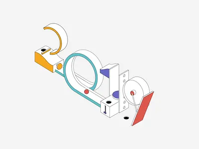 Happy New Year - 2019 2d after effects animation fake 3d flat flat design geometry motion design