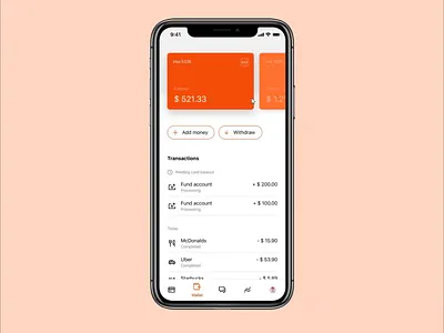 Xapo Prepaid Card debit card mobile product design ui ux uidesign visual design wallet