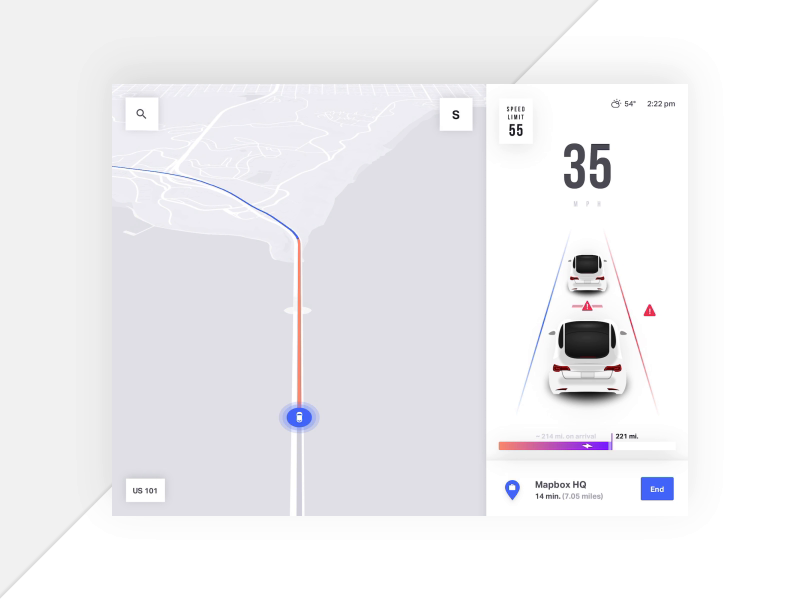 Example of Mapbox Turn by Turn Navigation 🚙 - Smart Reroute