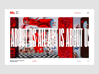 Modern Art Museum Website Concept animation art clean concept design font gallery landing minimal modern museum page typography ui ux web website