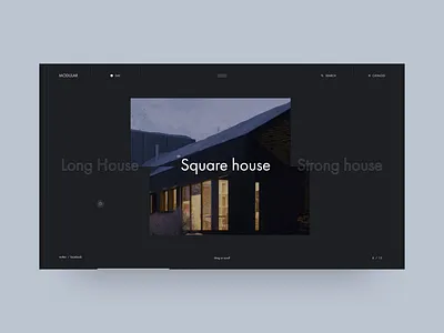 MODULAR black fashion grid industrialdesign interaction interface minimalism muzli obys photo typography ui ux webdesign