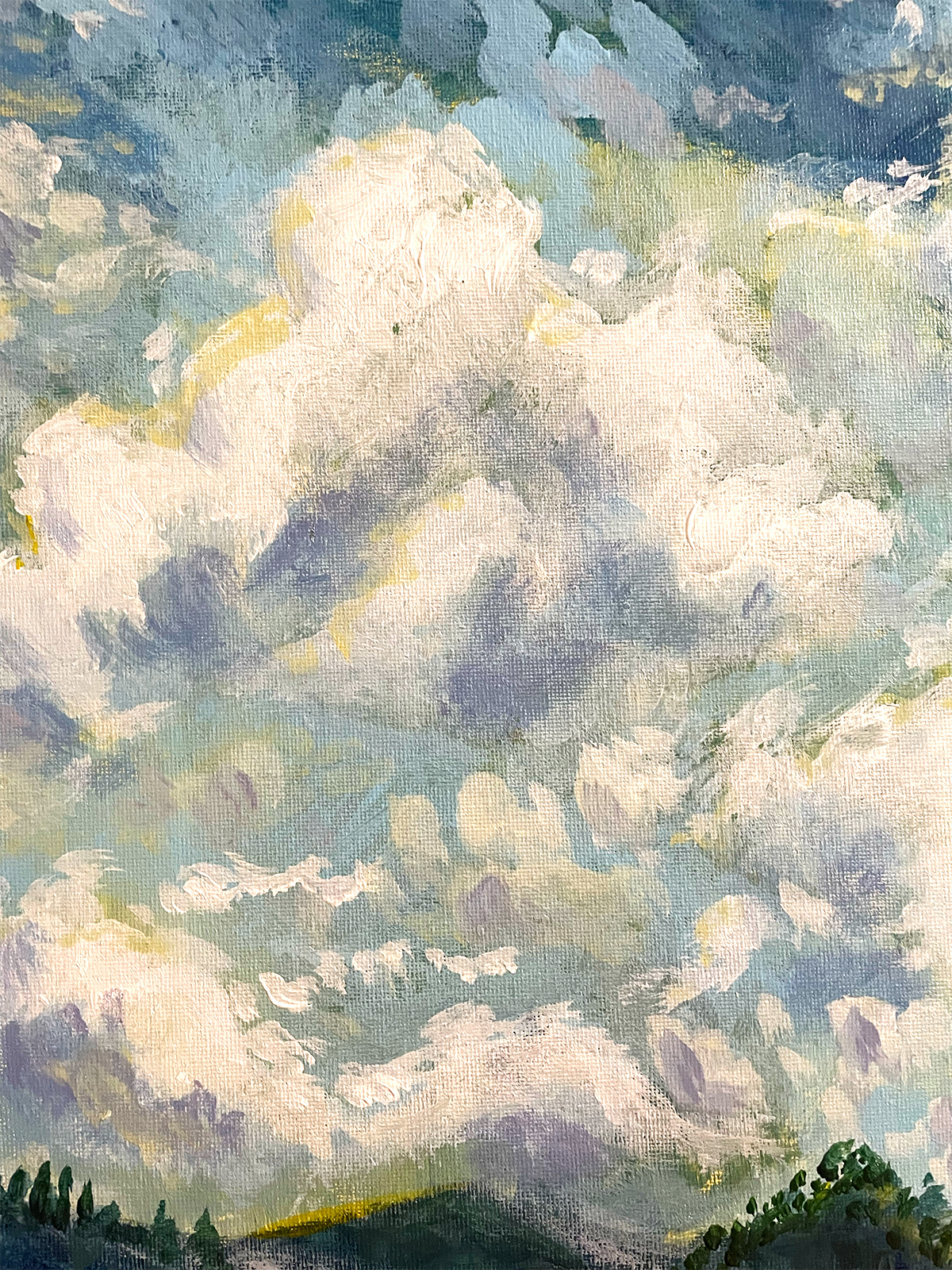 Sky acrylic cloud clouds sky