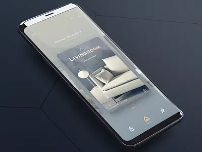 Smart home - Room card animation app card design home house room smart smarthome ui