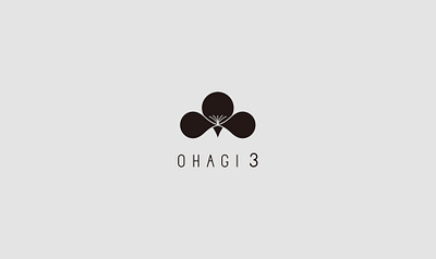 Ohagi 3, visual identity black and white branding elegant emblem graphic design illustration japan japanese logo logo design luxury minimal minimalist retail shop simple sweet visual identity