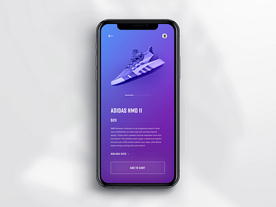 Mobile Shoe App Scrolling Animations app animation app design colorful gradients interaction interaction design scrolling animation shoes ui design ux design