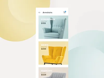 Furniture Store 2019 animation app clean creative design furniture ios motion ui ux