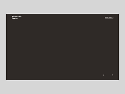 Ampersand Design Studio Website Banner Animation animation design studio homepage ui ux web website animation website banner