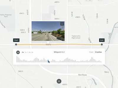 Street View Analysis analytics chart component crashes data graph intersection map motion numetric play road street view