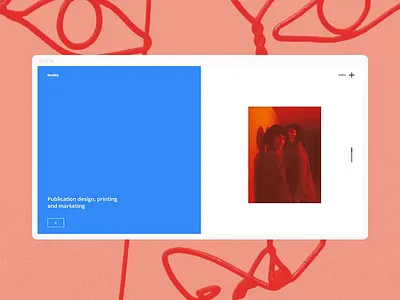 Smiltė - Split Screen Slider bold bold color color colorful creative design illustration portfolio template ui ux web webdesig wordpress