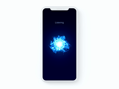 Shazam Redesign aftereffects animation blue circle design iphone 10 mobile motion music redesign shazam sphere ui