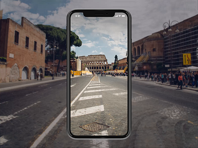 Eggplore - AR Map Interaction animation ar argument city destination direction discover gleb interaction ios kit location reality travel ui