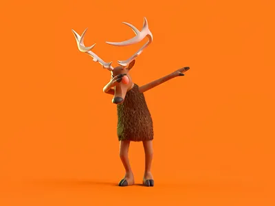 Dancer’s Got Talent - Dab 3d c4d character animation character design christmas dab dance dancing panicstudio reindeer