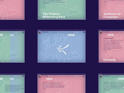 Hi story lessons | interactive map animations europe graphic design history illustration interactive map map storytelling ui vector web design website