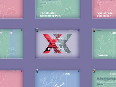Hi story lessons | interactive map animation app design graphic design history hover effect illustration interaction map podpunkt poland story telling transitions typography ui ux web design website world war