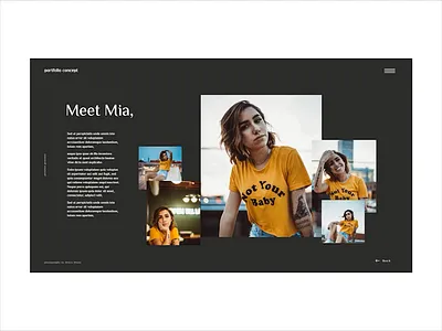 Profile Page Concept animation codepen development fireart fireartstudio full page menu interaction javascript mp4 open source portfolio typography ui ux video web