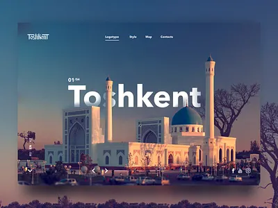 Toshkent site concept (Tashkent) dailywebdesign freelancer tashkent toshkent webdesign вебдизайн вебдизайнер дизайнсайтов ташкент
