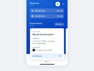 MediQR X-Ray View blue clean details disease drug health medical medicine scan treatment ui x ray