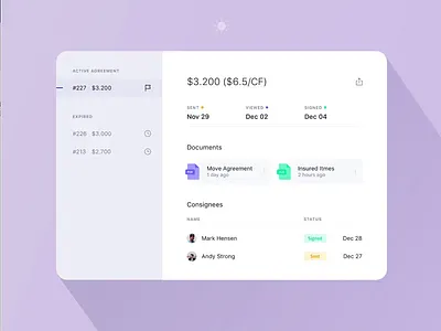 Agreements Modal - Invision Studio animation app clean colours dark mode design flat interface invision studio modal motion ui ux web
