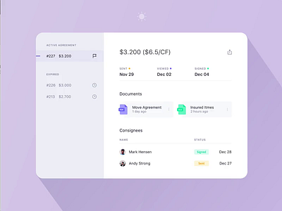 Agreements Modal - Invision Studio animation app clean colours dark mode design flat interface invision studio modal motion ui ux web