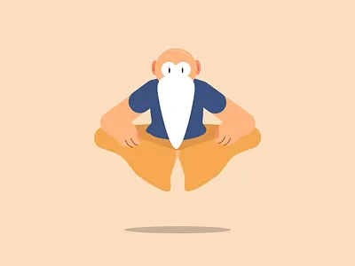 Yogi aftereffects animation character colours design effects illustrator motion motiongraphics