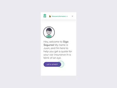 Sigo Seguros app bot chatbot illustration ixd mobile ui userinterface ux uxdesign visualdesign