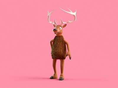Dancer’s Got Talent 3d c4d character animation character design christmas dance greeting hello hi panicstudio reindeer