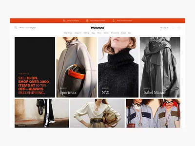Home page exploration - ecommerce commerce design e commerce ecom ecommerce fashion fashion shop home home page luxury luxury fashion minimal minimalism shop shopping ui ux web web shop webshop