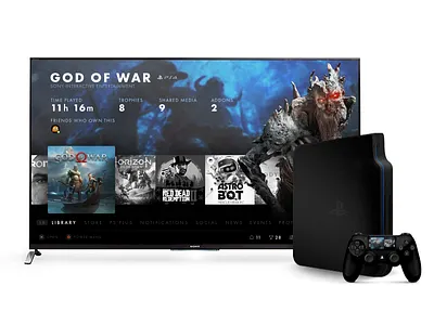 PlayStation 5 - Dashboard concept animation app concept console design games gaming interface motion design playstation ps5 ui ux