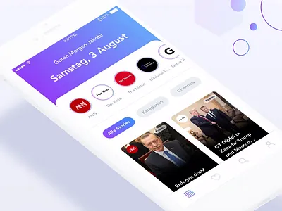 FlickStory App - News Stories 2d aftereffects animated animation app application cards creative design gif gradient grid interaction interaction design mobile app news story ui user experience user interface