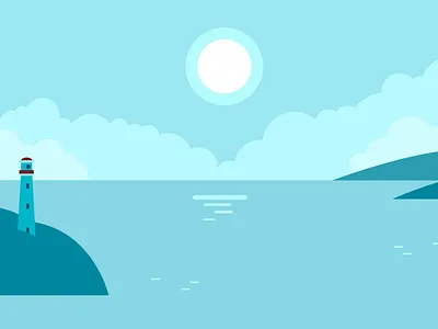 Treasure hunters aftereffects animation art boat illustration sea vector website