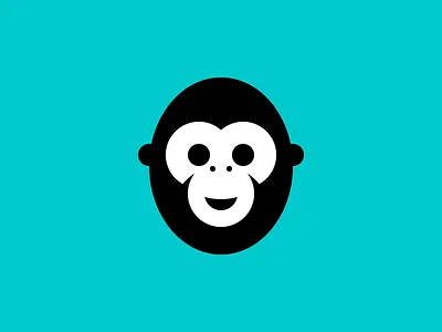 Monkey Grid ape branding circles grid identity logo mark monkey