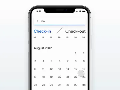 Calendar and Guest selector interaction app calendar dailyui date picker design guest guest picker holidu interaction interaction animation ios micro micro animation micro interaction microinteraction travel ui uix ux vacation